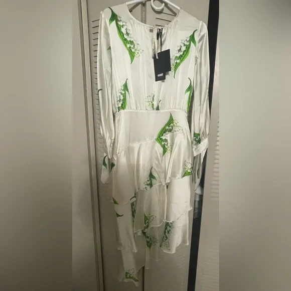 Cynthia Rowley Florence Lily of the Valley Print maxi dress. Size 2 - Picture 3 of 5